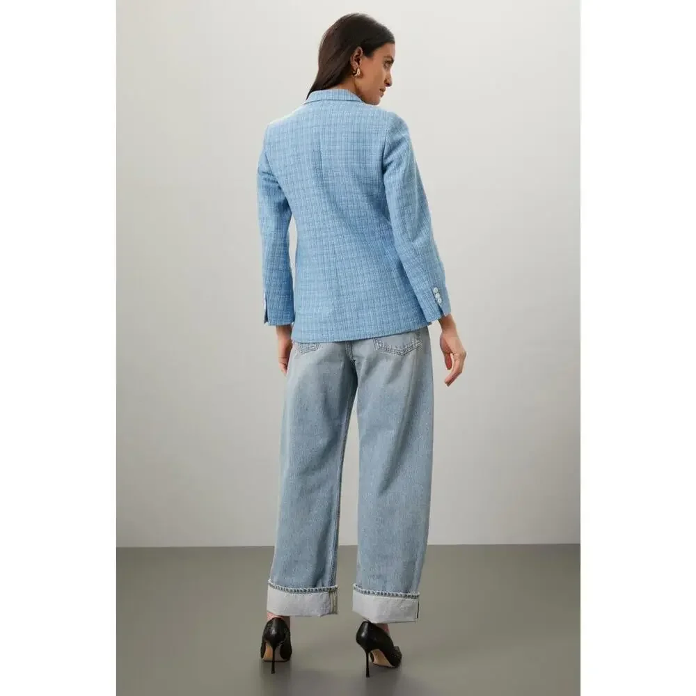 Sandro Blue Nars Blazer Size 36 As Is Condition - Picture 2 of 12